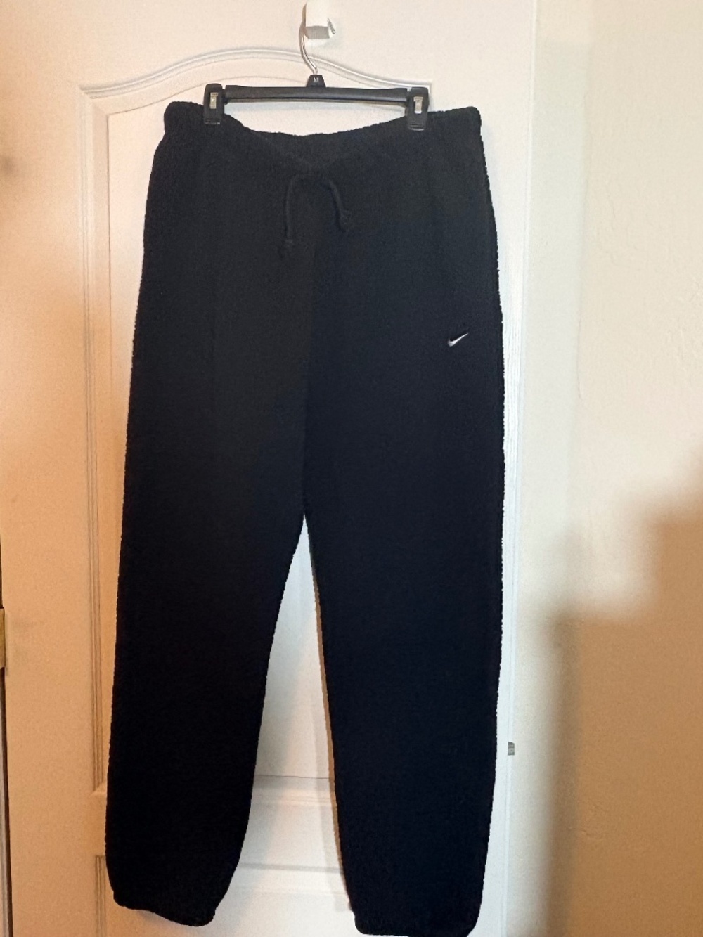 Nike Women's Therma-FIT Workout Training Pants Fleece Black Sz XL
